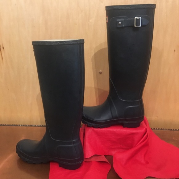 🌲VINTAGE ORIGINAL HUNTER TALL RAIN BOOTS🌲 - Picture 7 of 8